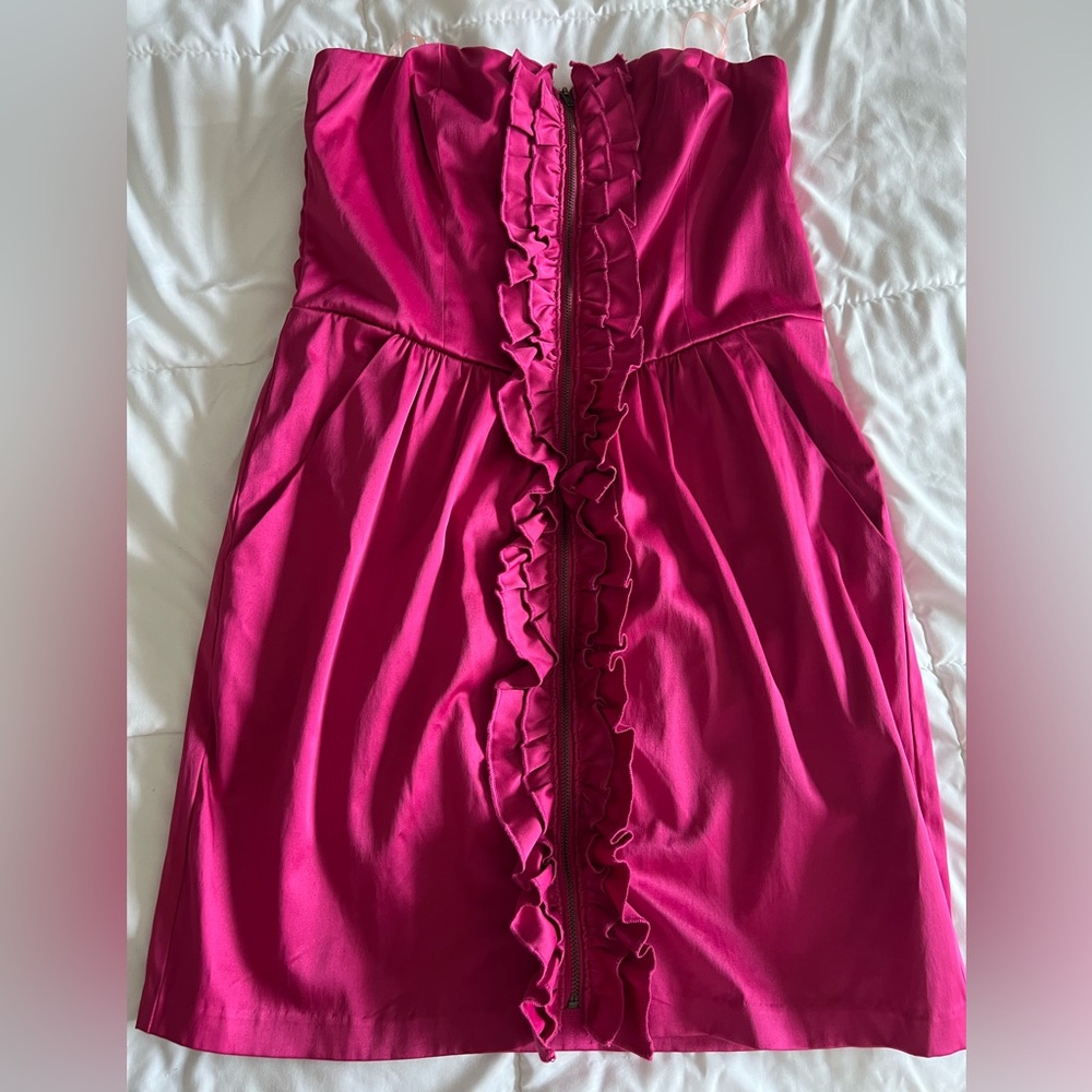 Y2K Pink Strapless Mini Dress